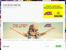 Tablet Screenshot of colegiometa.com.br