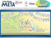Tablet Screenshot of colegiometa.com